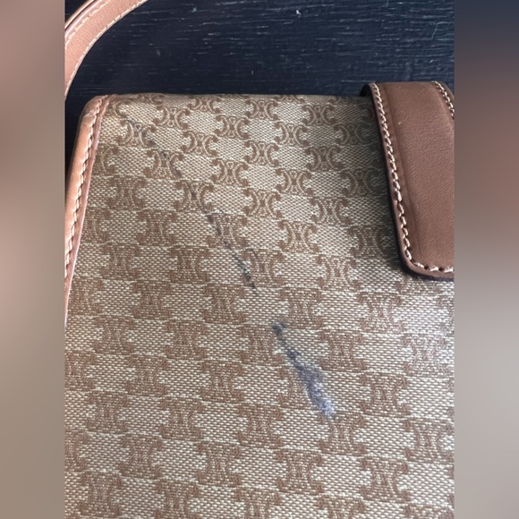 Celine Crossbody Vintage Macadam Triomphe Handbag - Picture 15 of 16